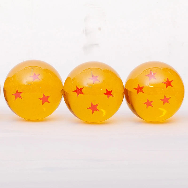 ✨ Set de 7 Bolas de Dragón Z de Cristal (3,5 cm) | Colección Shenron Anime 1:1 – Figuras de Acción y Regalo Perfecto para Fans