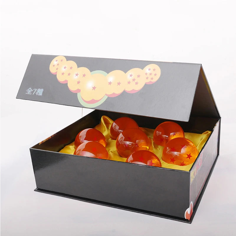 ✨ Set de 7 Bolas de Dragón Z de Cristal (3,5 cm) | Colección Shenron Anime 1:1 – Figuras de Acción y Regalo Perfecto para Fans