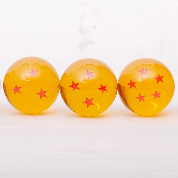 ✨ Set de 7 Bolas de Dragón Z de Cristal (3,5 cm) | Colección Shenron Anime 1:1 – Figuras de Acción y Regalo Perfecto para Fans