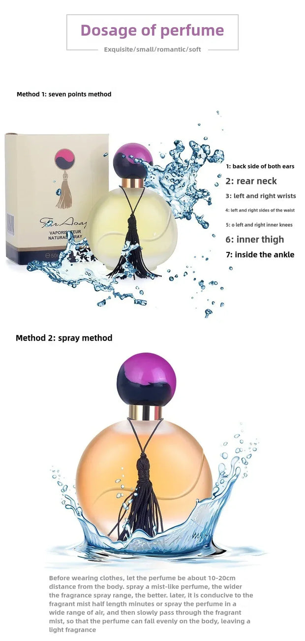 🌿 Perfume Femenino de Cítricos Frescos · 50 ml · Fragancia de Alta Gama y Larga Duración 💫