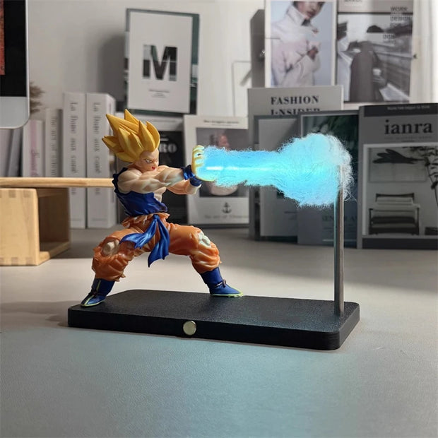 ⚡ Lámpara de Noche DRAGON BALL · Son Goku Kamehameha · Luz LED Decorativa para Escritorio y Habitación 🌙