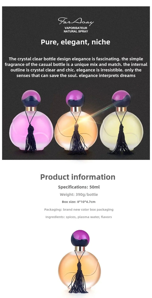 🌿 Perfume Femenino de Cítricos Frescos · 50 ml · Fragancia de Alta Gama y Larga Duración 💫