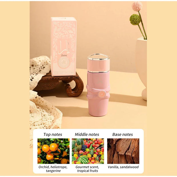 Perfume árabe de lujo unisex – Eau de Parfum en spray con notas florales, frutales y orientales especiadas, aroma gourmand con toque de almizcle