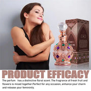 Perfume árabe exótico para mujer con feromonas, bouquet floral de rosa, jazmín y vainilla, fragancia intensa y duradera