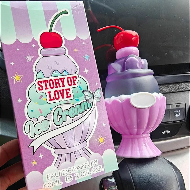 Perfume para Mujer Ice Cream Sweet 60 ml – Fragancia Floral Fresca y Dulce, Larga Duración, Eau de Toilette Charming Date