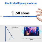 🖥️ **Monitor Portátil VEOUT 16” FHD IPS — Pantalla 1200p 16:10, 60 Hz, Ideal para Juegos, Laptop, PC o Teléfono | Segunda Pantalla Externa Compacta y Versátil**