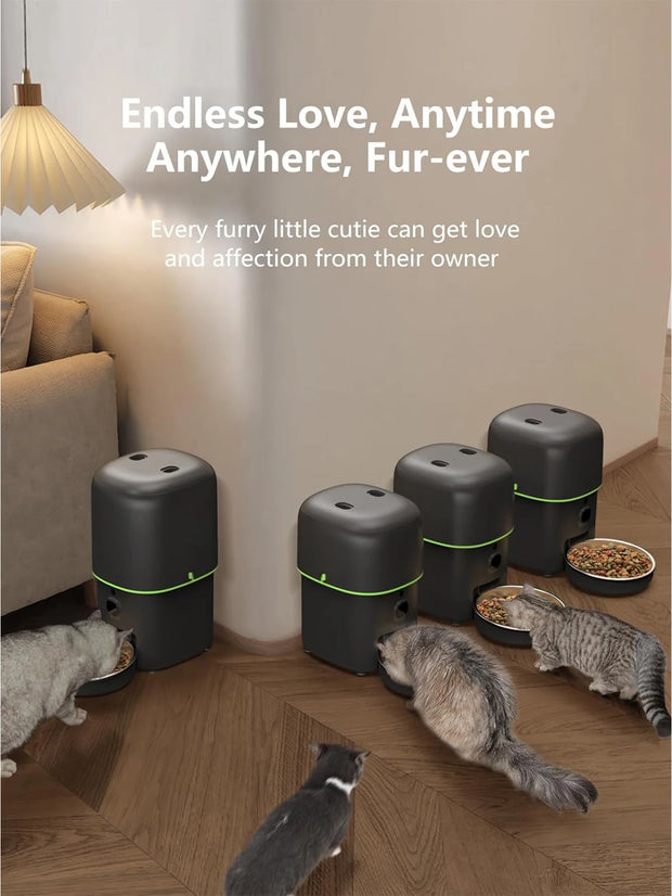 🐾 Dispensador Automático de Comida con Cámara y WiFi – Control Inteligente por App Tuya para Gatos y Perros