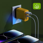 💎 Versión principal (atractiva y clara para tienda Azlo):  ⚡ Cargador Rápido USB-C PD 5 Puertos | Quick Charge 3.0 Tipo-C – Adaptador de Alta Velocidad para iPhone 16/15, Samsung, Xiaomi y Huawei