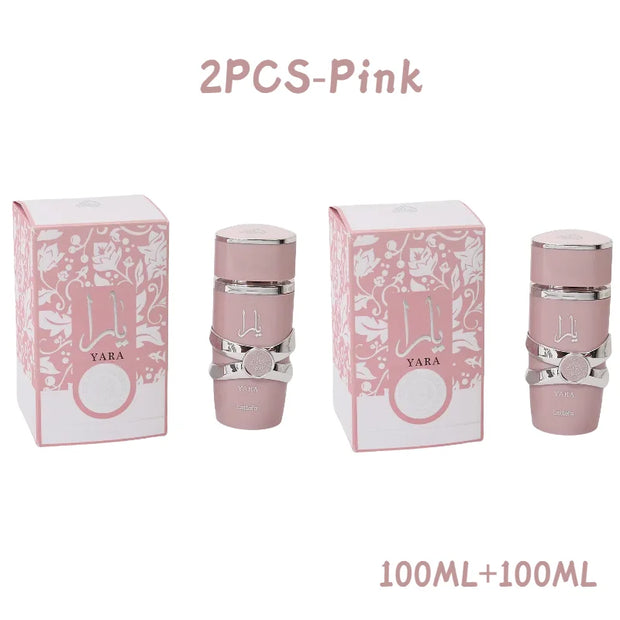 Perfume Yara Original 100 ml Unisex – Eau de Parfum Árabe de Alta Calidad, Fragancia Duradera con Feromonas y Aroma Ligero en Spray