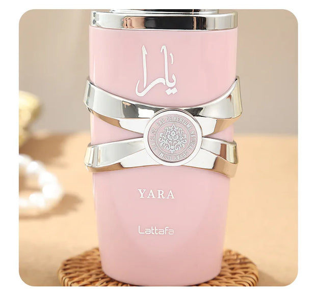 Yara EDP 100 ml para mujer / Asad EDP 100 ml para hombre – Perfumes árabes de larga duración con notas florales y amaderadas, ideales para regalo