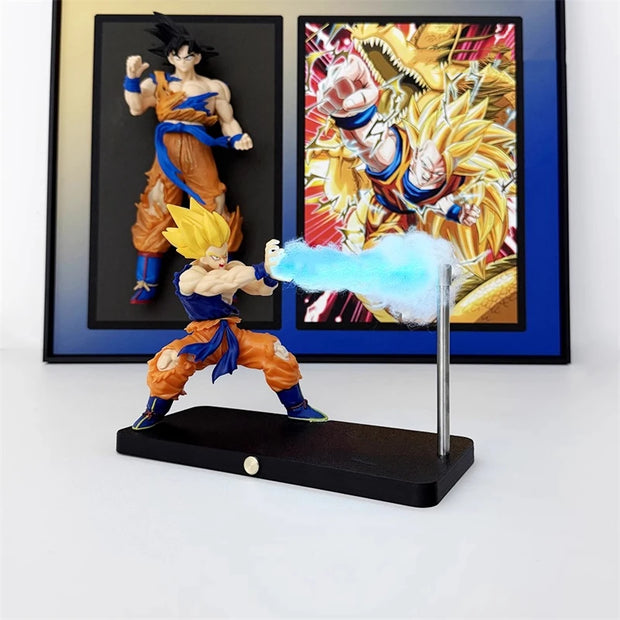⚡ Lámpara de Noche DRAGON BALL · Son Goku Kamehameha · Luz LED Decorativa para Escritorio y Habitación 🌙