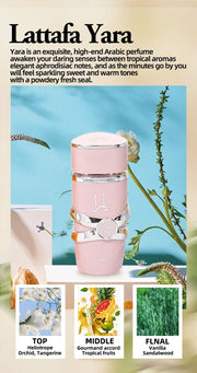 Perfume Yara Original 100 ml Unisex – Eau de Parfum Árabe de Alta Calidad, Fragancia Duradera con Feromonas y Aroma Ligero en Spray