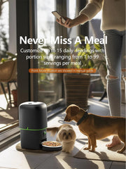 🐾 Dispensador Automático de Comida con Cámara y WiFi – Control Inteligente por App Tuya para Gatos y Perros