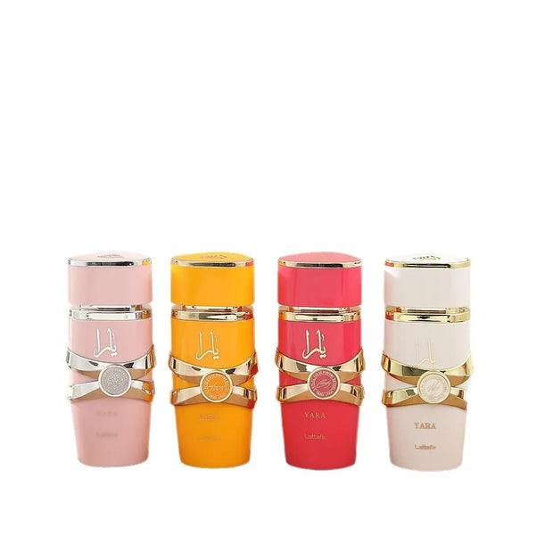 Yara EDP 100 ml para mujer / Asad EDP 100 ml para hombre – Perfumes árabes de larga duración con notas florales y amaderadas, ideales para regalo