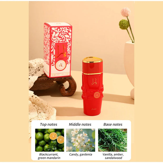 Perfume árabe de lujo unisex – Eau de Parfum en spray con notas florales, frutales y orientales especiadas, aroma gourmand con toque de almizcle