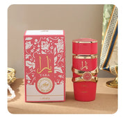 Yara EDP 100 ml para mujer / Asad EDP 100 ml para hombre – Perfumes árabes de larga duración con notas florales y amaderadas, ideales para regalo