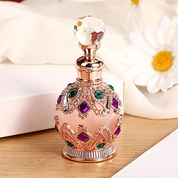 Perfume árabe exótico para mujer con feromonas, bouquet floral de rosa, jazmín y vainilla, fragancia intensa y duradera