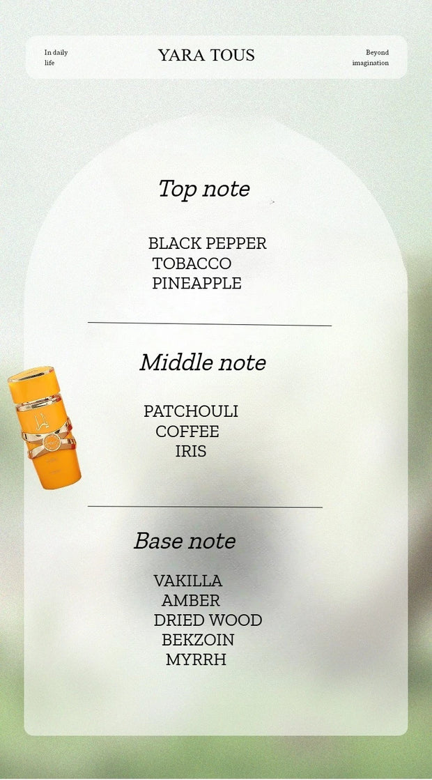 Yara EDP 100 ml para mujer / Asad EDP 100 ml para hombre – Perfumes árabes de larga duración con notas florales y amaderadas, ideales para regalo