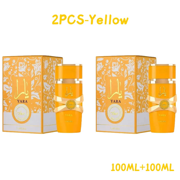 Perfume Yara Original 100 ml Unisex – Eau de Parfum Árabe de Alta Calidad, Fragancia Duradera con Feromonas y Aroma Ligero en Spray