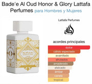 🌟 **Perfume Unisex Lattafa Bade’e Al Oud Honor & Glory 100 ml — Fragancia Árabe de Lujo, Intensa y Elegante | Inspiración Oriental para Hombre y Mujer**