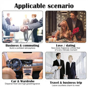 Perfume árabe exótico para mujer con feromonas, bouquet floral de rosa, jazmín y vainilla, fragancia intensa y duradera