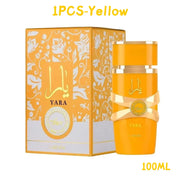Perfume Yara Original 100 ml Unisex – Eau de Parfum Árabe de Alta Calidad, Fragancia Duradera con Feromonas y Aroma Ligero en Spray