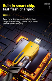 ⚡ Cable de Carga Rápida 4 en 1 Mecha PD 27W / 65W | Multi Puerto USB Tipo-C – Compatible con iPhone 15, Samsung y Xiaomi