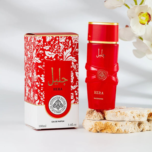 Perfume árabe de lujo unisex – Eau de Parfum en spray con notas florales, frutales y orientales especiadas, aroma gourmand con toque de almizcle