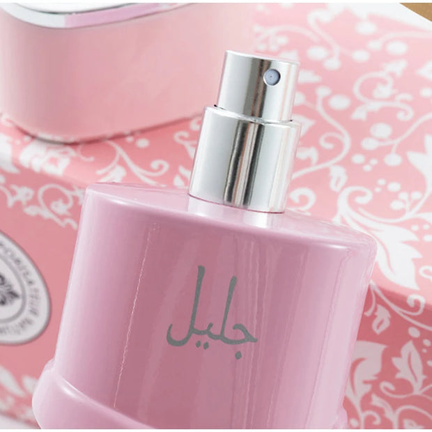 Perfume árabe de lujo unisex – Eau de Parfum en spray con notas florales, frutales y orientales especiadas, aroma gourmand con toque de almizcle