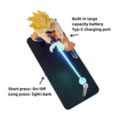 ⚡ Lámpara de Noche DRAGON BALL · Son Goku Kamehameha · Luz LED Decorativa para Escritorio y Habitación 🌙