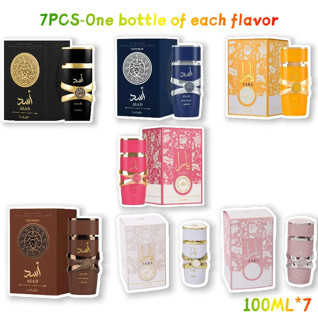 Perfume Yara Original 100 ml Unisex – Eau de Parfum Árabe de Alta Calidad, Fragancia Duradera con Feromonas y Aroma Ligero en Spray