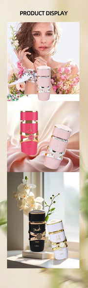 Perfume Yara Original 100 ml Unisex – Eau de Parfum Árabe de Alta Calidad, Fragancia Duradera con Feromonas y Aroma Ligero en Spray