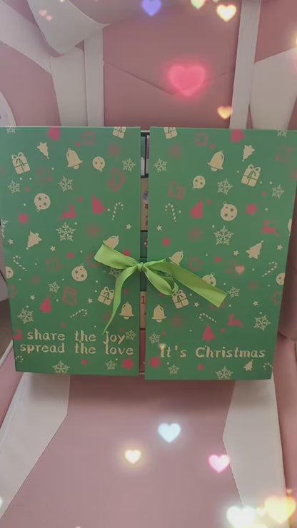 🎄 Papel de Regalo Navideño – Estilo Nórdico Moderno con Árbol de Navidad, Papá Noel y Reno para Fiestas y Celebraciones